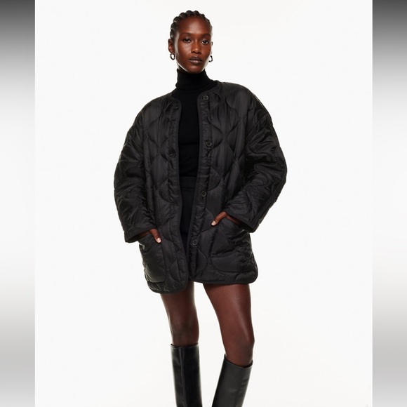 Aritzia Babaton Evergreen Quilted Jacket - Picture 3 of 9